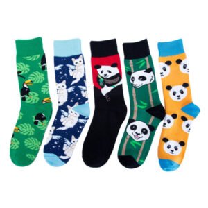 China Factory Wholesales Custom Logo Crew Cotton Men Sock Personalized Animals Pattern Sock