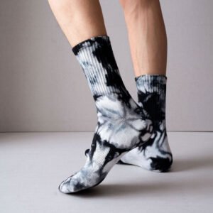 Custom Design Tie Dye Cool Style Fashion Man Cushion Wholesale Popular Sports Terry Socks