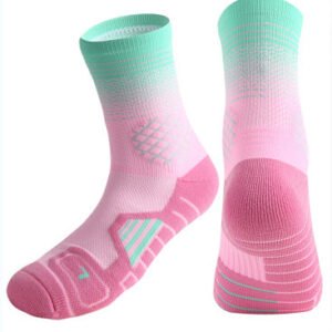 Custom Logo High Quality MID Calf Profession Basketball Socks Athletic Elite Running Sports Socks