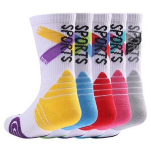 Custom Thick Terry Non-Slip Cushion Bottom Crew Elite Men Basketball Socks Sport Socks