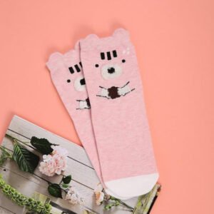 Cute Animal Cotton Socks Cat with Dog Summer Short Women Socks