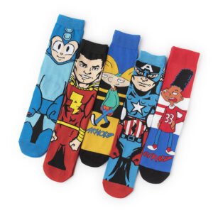 Super Hero Style Wholesale High Quality Fashion Men Breathable Hosiery Cotton Cartoon Socks