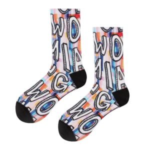 Wholesale 3D Printing Digital Sublimation Socks Custom Your Own Design Digital Printing Socks