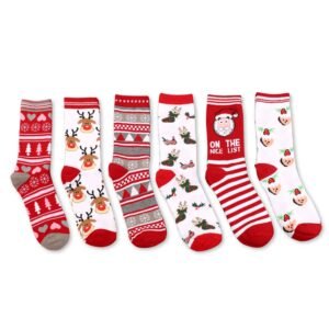 Wholesale Popular Fashion Custom New Cartoon Thermal Christmas Decoration Socks Custom Logo Funny Unisex Cotton Men/Women Socks