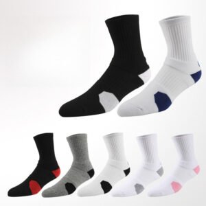 Professional Basketball Socks for Men – Short, Medium, Long Tube | Thickened Towel Bottom, Sweat-Absorbing, Elite Sports Socks for Running & Outdoor Activities