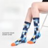 Trendy Women’s Designer Mid-Leg Cotton Socks – Versatile, Combed Cotton, Stylish Lady Socks - Image 3