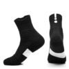 Men’s Non-Slip Sports Boat Socks – Quick-Drying Mid & Short Calf Elite Running Socks with Terry Cushioning – Available in Grey, Blue, Black, White, Orange, Jujube – One Size Fits All - Image 6