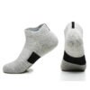 Men’s Non-Slip Sports Boat Socks – Quick-Drying Mid & Short Calf Elite Running Socks with Terry Cushioning – Available in Grey, Blue, Black, White, Orange, Jujube – One Size Fits All - Image 4