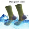 Waterproof Cycling Socks - Anti-Slip, Sweat-Absorbing, Odor-Resistant Sports Socks in Army Green, Camouflage, and Bold Color Combinations