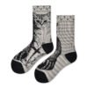 Trendy Designer Tube Socks for Women – Black & White Medium Tube Viscose Fiber, Handmade Seamless, One Size Fits All - Image 10