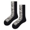 Trendy Designer Tube Socks for Women – Black & White Medium Tube Viscose Fiber, Handmade Seamless, One Size Fits All - Image 7
