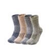Merino Wool Full Terry Men’s Socks – Thick 108 Needle, Anti-Silk, Long Elastic Band, Mid-Leg Design in Black, Khaki, Military Green & Blue (Sizes 42-45) - Image 4