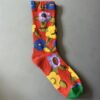 Women's Mid-Calf Oil Painting Socks – Fun, Artistic, Colorful Literary Style Socks for Everyday Wear - Image 106