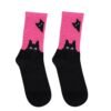 Casual Cotton Socks for Women and Men - Rainbow, Purple, Rose Red, Large Size 39-47, Combed Cotton Medium Tube Socks - Image 5