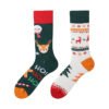 Four Seasons Asymmetrical Tide Socks – Unisex Cotton Streetwear with Unique Designs: Mandarin Duck, Black Cat, Christmas Elk & More - Image 22
