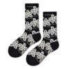 Trendy Designer Tube Socks for Women – Black & White Medium Tube Viscose Fiber, Handmade Seamless, One Size Fits All - Image 5