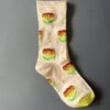 Women's Mid-Calf Oil Painting Socks – Fun, Artistic, Colorful Literary Style Socks for Everyday Wear - Image 51