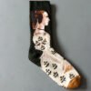 Women's Mid-Calf Oil Painting Socks – Fun, Artistic, Colorful Literary Style Socks for Everyday Wear - Image 91