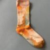 Women's Mid-Calf Oil Painting Socks – Fun, Artistic, Colorful Literary Style Socks for Everyday Wear - Image 64