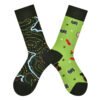 Four Seasons Asymmetrical Tide Socks – Unisex Cotton Streetwear with Unique Designs: Mandarin Duck, Black Cat, Christmas Elk & More - Image 35
