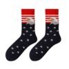 USA Patriotic Cotton Socks - Eagle Head, Red & White Stripes, Stars | Veterans Day Plus Size Sweat-Absorbing Medium Tube Socks for Men & Women - Image 9