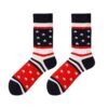 USA Patriotic Cotton Socks - Eagle Head, Red & White Stripes, Stars | Veterans Day Plus Size Sweat-Absorbing Medium Tube Socks for Men & Women - Image 8