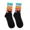 Casual Cotton Socks for Women and Men - Rainbow, Purple, Rose Red, Large Size 39-47, Combed Cotton Medium Tube Socks - Image 4