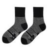 Black and White Striped Cat Print Men’s and Women’s Tube Socks – Plus Size, Polyester, Unisex, Youth-Friendly - Image 2