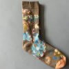 Women's Mid-Calf Oil Painting Socks – Fun, Artistic, Colorful Literary Style Socks for Everyday Wear - Image 89