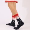 USA Patriotic Cotton Socks - Eagle Head, Red & White Stripes, Stars | Veterans Day Plus Size Sweat-Absorbing Medium Tube Socks for Men & Women - Image 4