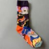Women's Mid-Calf Oil Painting Socks – Fun, Artistic, Colorful Literary Style Socks for Everyday Wear - Image 76