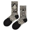 Trendy Designer Tube Socks for Women – Black & White Medium Tube Viscose Fiber, Handmade Seamless, One Size Fits All - Image 18