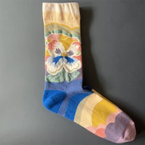 Women's Mid-Calf Oil Painting Socks – Fun, Artistic, Colorful Literary Style Socks for Everyday Wear