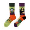 Four Seasons Asymmetrical Tide Socks – Unisex Cotton Streetwear with Unique Designs: Mandarin Duck, Black Cat, Christmas Elk & More - Image 25