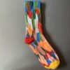 Women's Mid-Calf Oil Painting Socks – Fun, Artistic, Colorful Literary Style Socks for Everyday Wear - Image 39