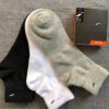 Black and White Four-Season Sports Socks - Running & Basketball Training Essentials - Image 13
