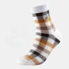 Men's Plaid Combed Cotton Business Socks - Trendy Medium Tube for Spring & Autumn - Image 11