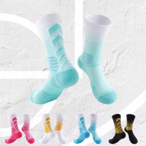 Elite High-Top Basketball Socks - Thickened, Durable, Pro-Grade Sports Gear