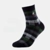 Men's Plaid Combed Cotton Business Socks - Trendy Medium Tube for Spring & Autumn - Image 14