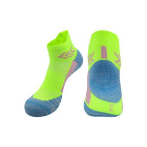 Marathon Running Socks - Breathable Non-Slip Short Sports Socks for Adults