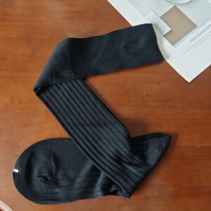 Luxury Men’s Business Socks - Silk Cotton Gentlemen’s Knee-High Boneless Design