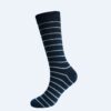 Men's Rhombus Striped Business Socks - High Tube Stockings for Autumn & Winter - Image 9