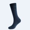 Men's Rhombus Striped Business Socks - High Tube Stockings for Autumn & Winter - Image 8