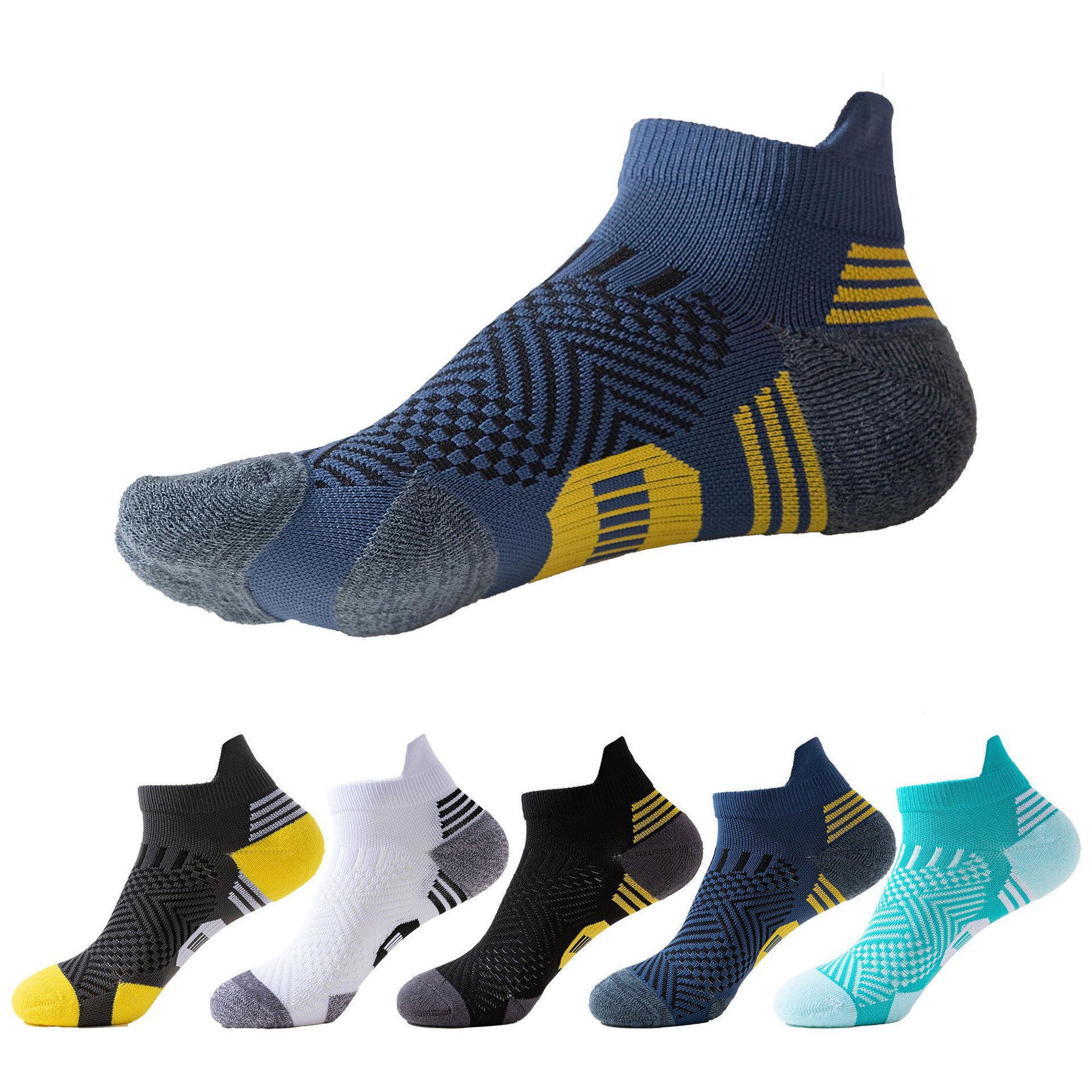 Men's Quick-Drying Hiking & Running Socks - Non-Slip, Thickened, Wear-Resistant Sports Socks