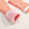 Trendy Sushi Salmon Striped Socks for Women – Skateboard & Sports Style - Image 3