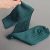 Luxury Men’s Business Socks - Silk Cotton Gentlemen’s Knee-High Boneless Design - Image 10