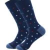 Men's Plus Size Striped Cotton Business Socks - Medium Tube Stockings - Image 9