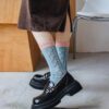 Women's Long Tulip Socks - Autumn Winter Mori Style, Versatile Flower Series - Image 12
