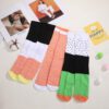 Trendy Sushi Salmon Striped Socks for Women – Skateboard & Sports Style - Image 2