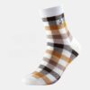 Men's Plaid Combed Cotton Business Socks - Trendy Medium Tube for Spring & Autumn - Image 6